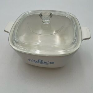 Corningware White Casserole Dish with Glass Lid